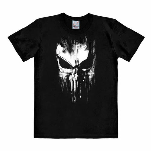 Marvel T-Shirt Easy Fit Punisher - Striped Skull (M)