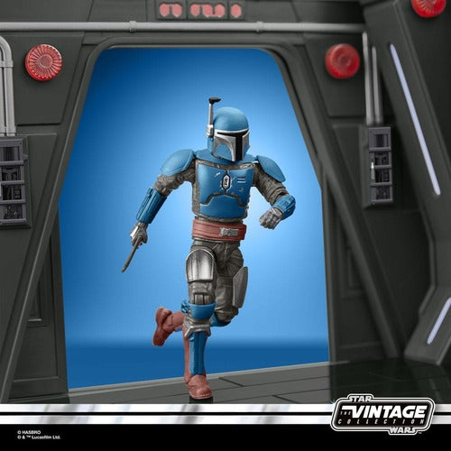 Star Wars: The Mandalorian Vintage Collection Moff Gideon's Imperial Light Cruiser Hallway mit Mandalorian Privateer Actionfigur 10 cm