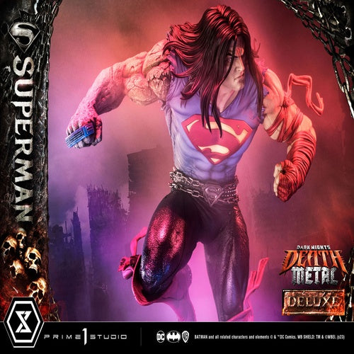 Dark Nights: Death Metal statuette 1/3 Death Metal Superman Deluxe Ver. 94 cm