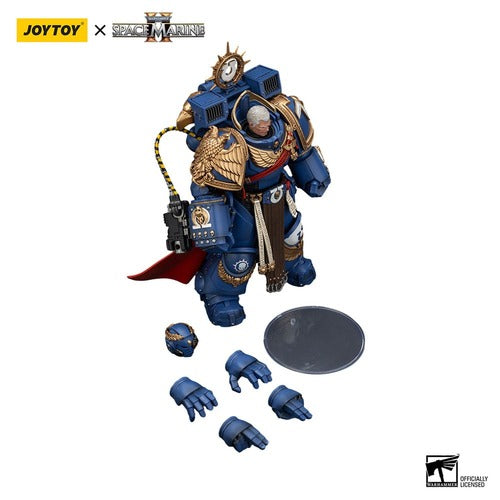 Warhammer 40k figurine Ultramarines Marneus Calgar Chapter Master with MKX Gravis Armour and Gauntlets of Ultramar 20 cm