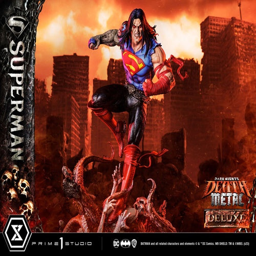 Dark Nights: Death Metal statuette 1/3 Death Metal Superman Deluxe Ver. 94 cm