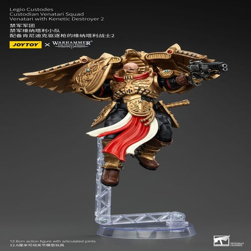 Warhammer The Horus Heresy figurine 1/18 Legio Custodes Custodian Venatari Squad Venatari with Kenetic Destroyer 2 13 cm