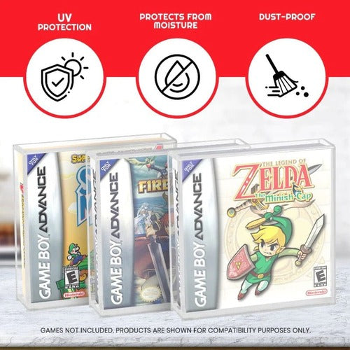 Acrylgehäuse 2er-Pack für Gameboy/Gameboy Advance Spiele