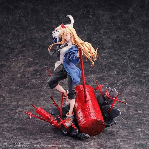 Chainsaw Man statuette 1/7 1/7 Power & Meowy 28 cm