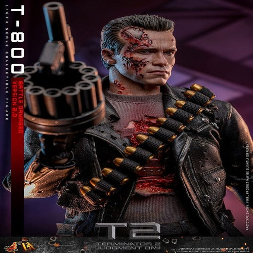 Terminator 2 figurine 1/6 Movie Masterpiece T-800 Battle Damaged Version 2.0 32 cm
