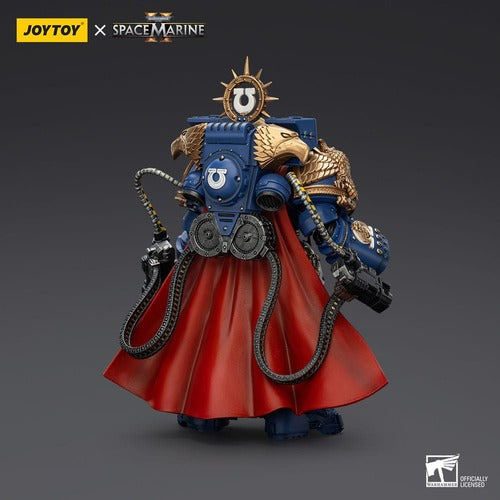 Warhammer 40k figurine Ultramarines Marneus Calgar Chapter Master with MKX Gravis Armour and Gauntlets of Ultramar 20 cm