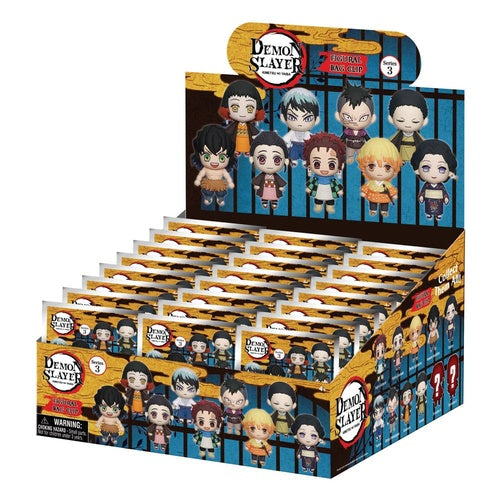 Demon Slayer: Kimetsu no Yaiba 3D PVC-Taschenanhänger Series 3 Display (24)