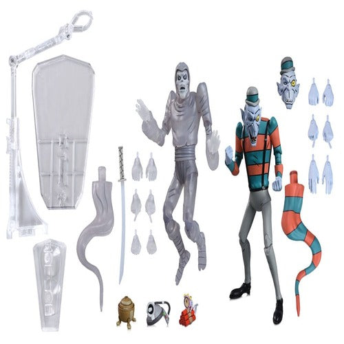 Teenage Mutant Ninja Turtles: Saturday Morning Adventures 2-Pack figurines Creepy Eddie & Shibano-Sama 17 cm
