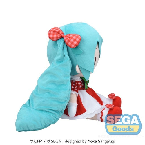Character Vocal Series 01: Hatsune Miku peluche Fuwa Petit Hatsune Miku x Love and Berry Dress Up and Dance! Lovely Strawberry 40 cm