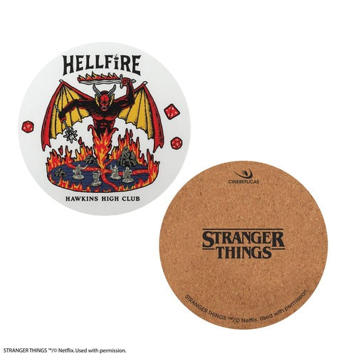 Stranger Things Untersetzer 4er-Pack Hellfire Club