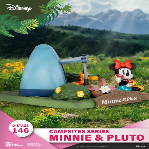Disney diorama PVC D-Stage Campsite Series Mini & Pluto 10 cm