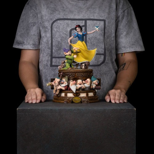 Blanche-Neige et les Sept Nains statuette 1/10 Art Scale Snow White and Dopey Deluxe Edition 21 cm