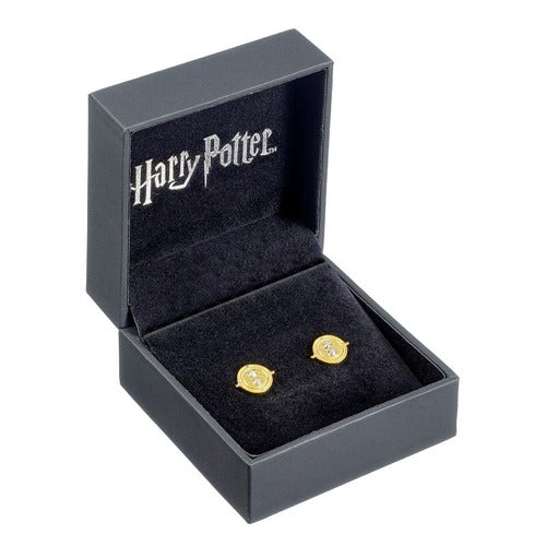 Harry Potter boucles d´oreilles Retourneur de Temps (plaqué or)