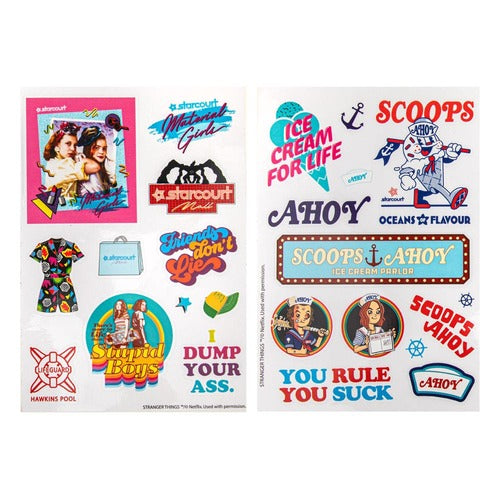 Stranger Things stickers Season 3