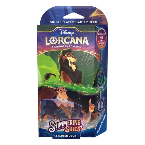 Disney Lorcana TCG présentoir decks de démarrage Shimmering Skies (8) *ANGLAIS*