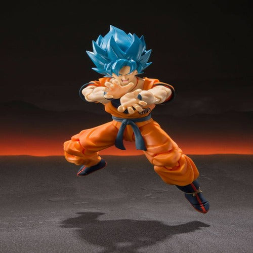 Dragon Ball Super Broly figurine S.H. Figuarts Super Saiyan God Super Saiyan Goku Super 14 cm