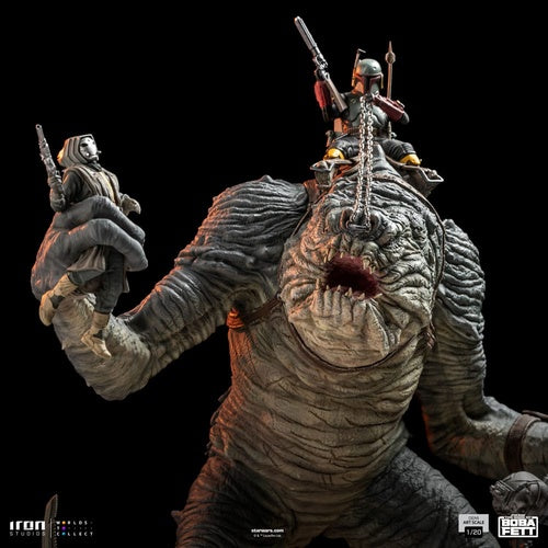 Das Buch von Boba Fett Demi Art Scale Statue 1/20 Boba Fett & Rancor 38 cm