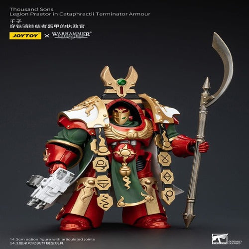 Warhammer The Horus Heresy figurine 1/18 Thousand sons Legion Praetor in Cataphractii Terminator Armour 12 cm