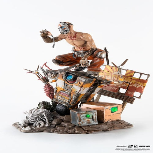 Borderlands 3 statuette 1/6 Psycho & Claptrap Diorama 40 cm