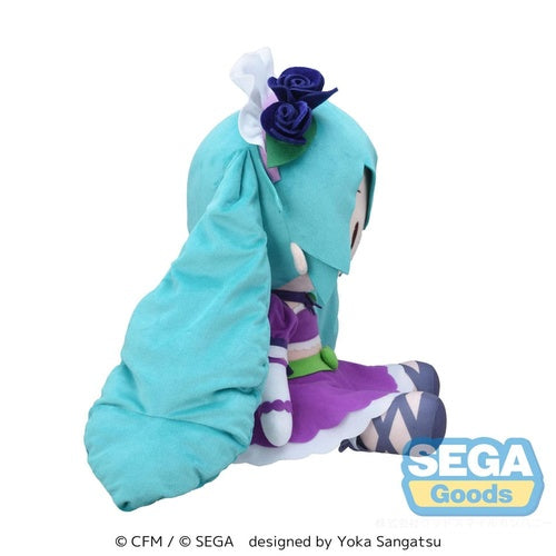 Character Vocal Series 01: Hatsune Miku peluche Fuwa Petit Hatsune Miku x Love and Berry Dress Up and Dance! Sparkly Purple 40 cm