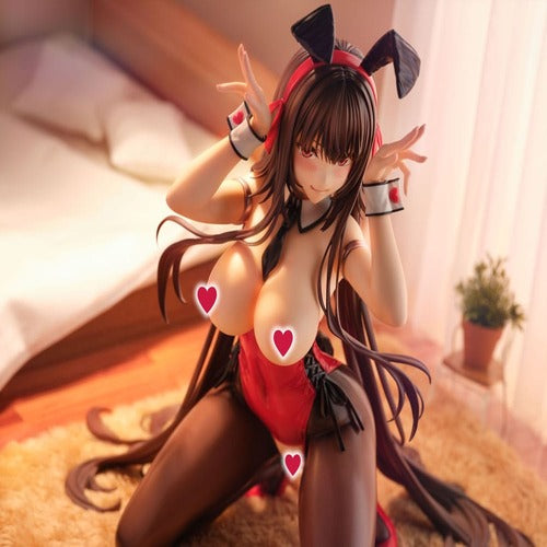 Amakano 2+ statuette PVC 1/4 Yuuhi Kurohime Bunny Suit Ver. 32 cm