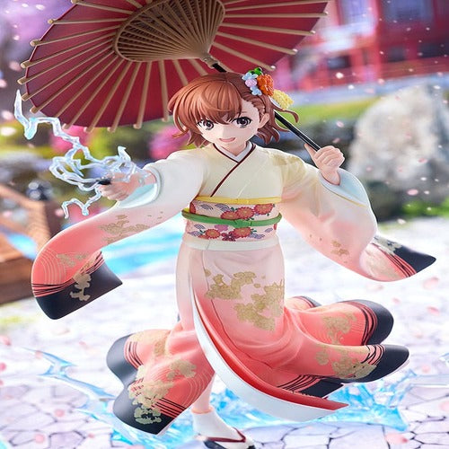 A Certain Scientific Railgun T statuette 1/7 Mikoto Misaka Furisode Kimono Ver. 28 cm