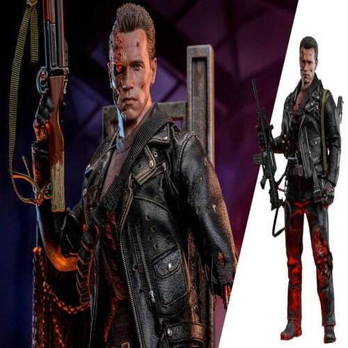 Terminator 2 figurine 1/6 Movie Masterpiece T-800 Battle Damaged Version 2.0 32 cm