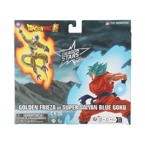 Dragon Ball Super Dragon Stars pack 2 figurines Battle Pack: Golden Frieza vs Super Saiyan Blue Goku 17 cm