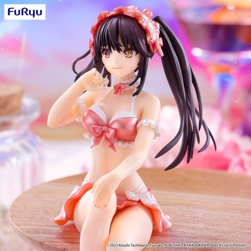 Date A Live V statuette PVC Noodle Stopper Kurumi Tokisaki Swimsuit Pastel Red Color Ver. 15 cm