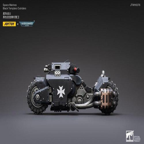 Warhammer 40k véhicule 1/18 Black Templars Outrider Bike 22 cm