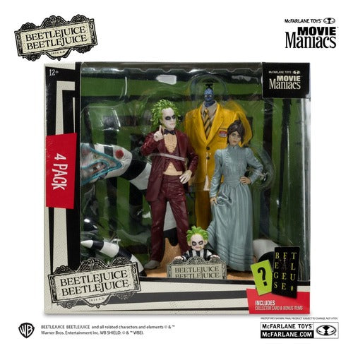 Beetlejuice Beetlejuice Movie Maniacs PVC Statuen 4er-Pack 15 cm