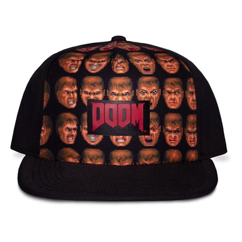 Doom casquette baseball Doom Faces Background