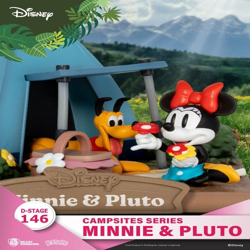 Disney diorama PVC D-Stage Campsite Series Mini & Pluto 10 cm