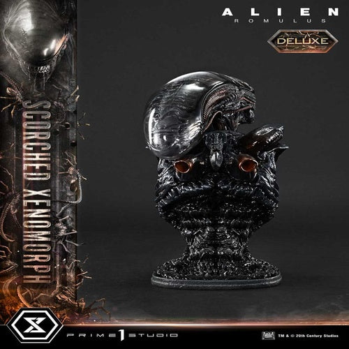 Alien: Romulus statuette Museum Masterline XL 1/3 Scorched Xenomorph Deluxe Bonus Version 98 cm