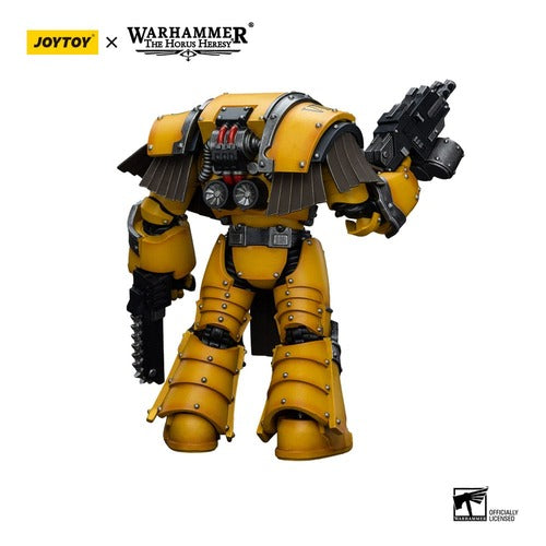 Warhammer The Horus Heresy figurine 1/18 Imperial Fists Legion Cataphractii Terminator Squad Legion Cataphractii with Chainfist 12 cm