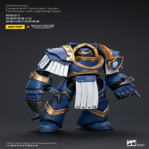 Warhammer The Horus Heresy figurine 1/18 Ultramarines Cataphractii Terminator Squad Terminator with Lightning Claws 14 cm