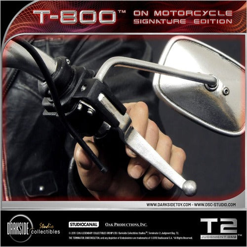 Terminator 2 statuette T-800 On Motorcycle Limited Signature Edition 70 cm