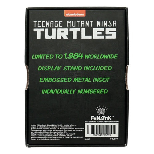 Teenage Mutant Ninja Turtles Metallbarren 40th Anniversary Green Limited Edition