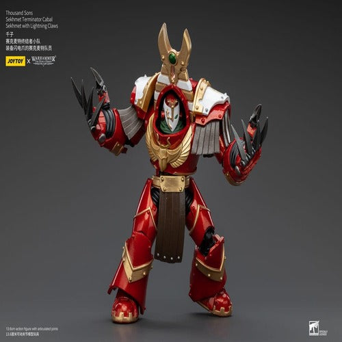 Warhammer The Horus Heresy figurine 1/18 Thousand Sons Sekhmet Terminator Cabal Sekhmet with Lightning Claws 14 cm