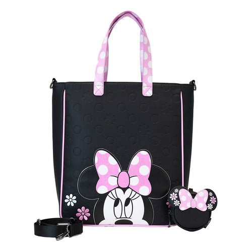 Disney by Loungefly Sac à bandoulière avec porte-monnaie Minnie Floral Rock the Dots