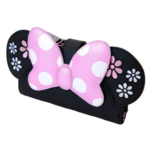 Disney by Loungefly Porte-monnaie Minnie Floral Rock the Dots Flap