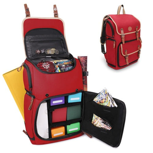 Enhance TCG Series Trading Card Backpack Designer Edition Red Full-size