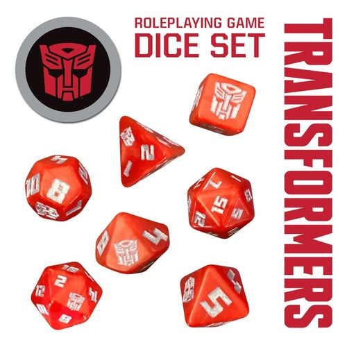 Transformers RPG jeu de dés
