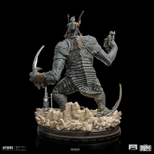 Das Buch von Boba Fett Demi Art Scale Statue 1/20 Boba Fett & Rancor 38 cm