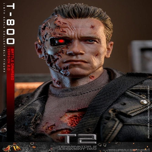 Terminator 2 figurine 1/6 Movie Masterpiece T-800 Battle Damaged Version 2.0 32 cm