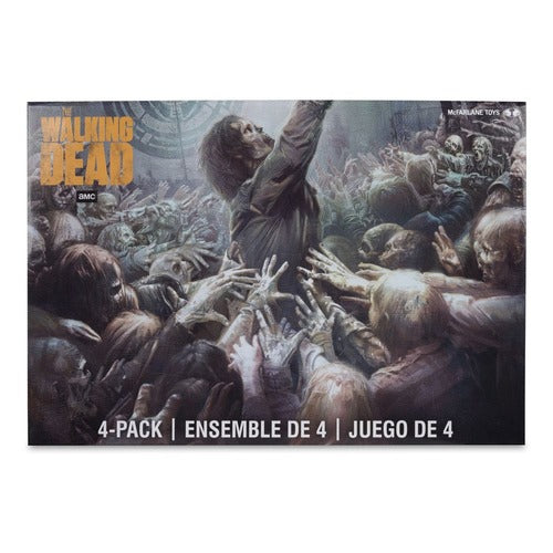 The Walking Dead pack 4 figurines Walkers 13 cm