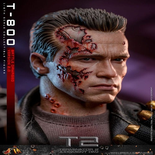 Terminator 2 figurine 1/6 Movie Masterpiece T-800 Battle Damaged Version 2.0 32 cm