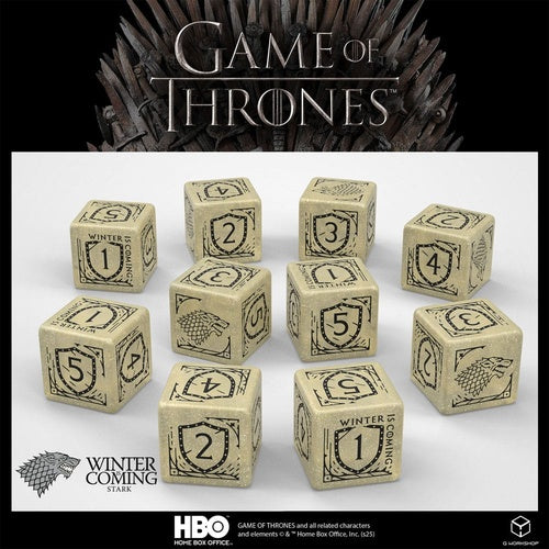 Game of Thrones pack dés Stark 10xD6 (10)
