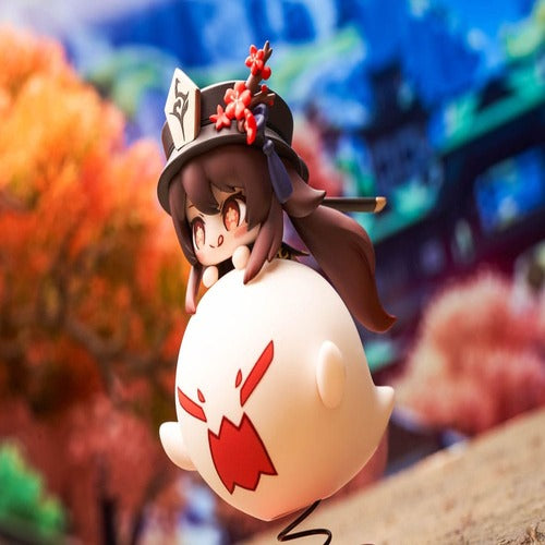 Genshin Impact statuette PVC Hu Tao Chibi Chara Yurayura Stand Ver. (re-run) 10 cm