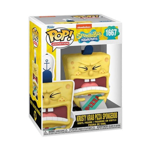 Bob l´éponge 25th Anniversary POP! Vinyl figurine SB w/Pizza 9 cm